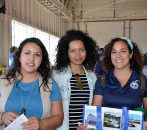 From left to right, Irene Perdomo, Director of Projects and Programs; Julieth Ortiz, Berkeley Food Institute Community Engagement and Leadership Fellow and Graduate Student of City and Environmental Planning at UC Berkeley; and Sequoia Erasmus, Director of Community Engagement, Office of Richmond Mayor Tom Butt