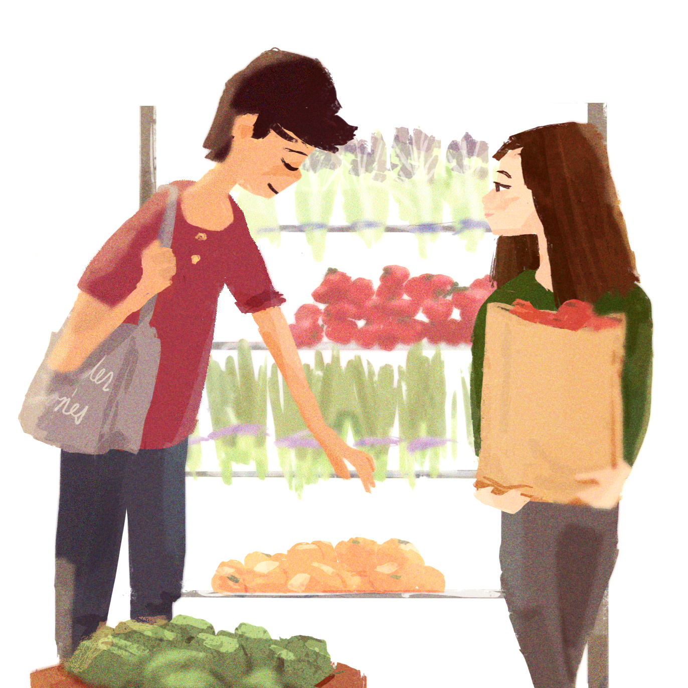 From Garden to Pantry. Illustration by George Geng.