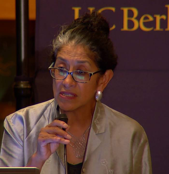 Maria Echeveste speaking at UC Berkeley