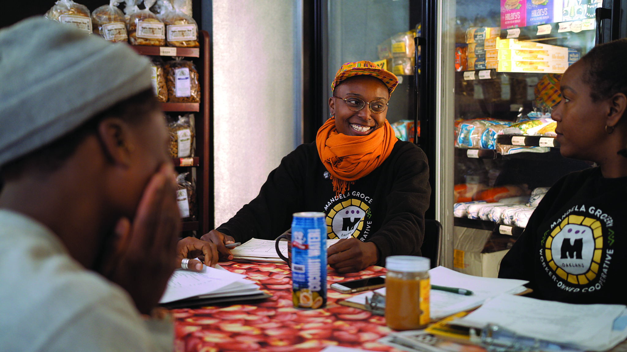 Adrionna Fike of Mandela Grocery Cooperative. Photo by Fabián Aguirre.