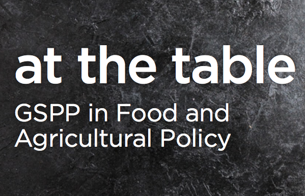 At the table: GSPP in Food and Agricultural Policy