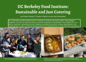Sustainable and Just Catering Get Out the Guide flyer.