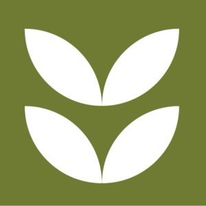 Green abstract icon to represent focus area Urban and Rural Agroecology